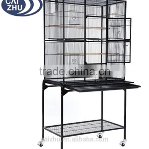 63" Inch Indoor Bird Parrot Chinchillas Ferret Cage Cockatiel House W/Stand Metal Wheel thumbnail-2