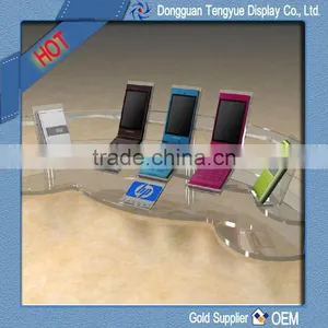OEM Factory Vacuum Forming Thick Plastic Cellphone Display Stand thumbnail-1