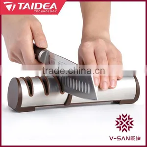 V-SAN Deluxe ROHS Threes Stages Chef Knife Set Sharpener thumbnail-4