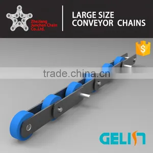 ST133F4 Longer Pin Moving Walkway Partes Nylon Roller Escalator Step Chain thumbnail-1