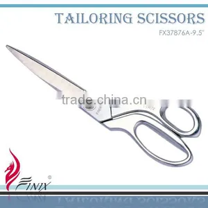 Stainless Steel Silver Zinc-Alloy Handle Tailor Scissors thumbnail-1