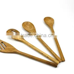 W002 Wooden Cooking & Serving Utensils 4 Pieces Kitchen Utensils thumbnail-1