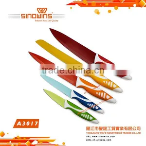 A3017 Non-stick Coating 5pcs Stainless Steel Knife Set thumbnail-4