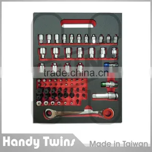 68 Pieces Go Thru Socket Ratcheting Wrench Set thumbnail-1