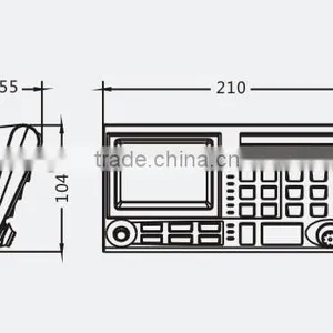 Professional CCTV Keyboard Multi Function Controller RS485 PTZ Camera LCD Display CCTV Controller thumbnail-4