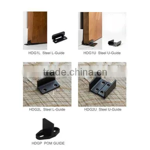 High Quality Hot Sale Barn Door Sliding Flat Steel Black Door Roller and Track With Soft Closer thumbnail-3