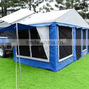 Aussie Style Waterproof Cotton Canvas Fabric Traler Tent For Vehicle thumbnail-2