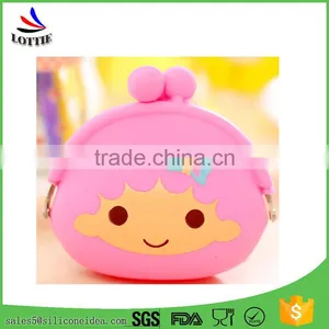 Promotional Children Silicone Coin Bag, Lovely Silicone Coin Wallet thumbnail-3