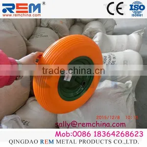 16" no Flat PU Wheel for Wheel Barrow thumbnail-1