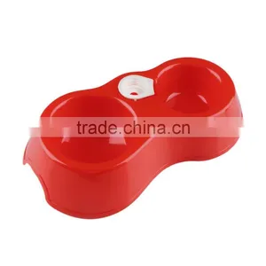 New Pet Dog Cat Puppy Automatic Water Dispenser Food Dish Bowl Feeder Skid 2 Bowls Dog Supplies Fountains thumbnail-3