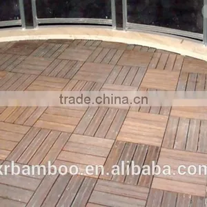 Outdoor Strand Woven Decking Tile Unit Dark Carbonized Bamboo Flooring With Matt Finish For Contractor and Wholesaler Dealer thumbnail-2