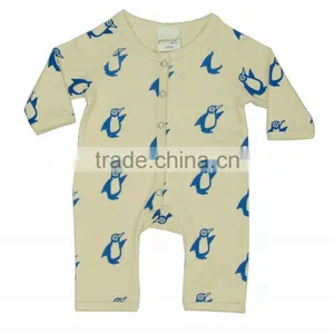 2017 Organic High Quality Short Sleeve Baby Romper Custom Baby Romper New Born Baby Clothes Romper New Kids Romper thumbnail-1