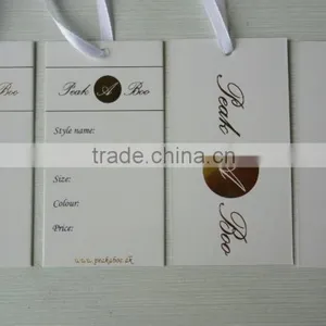China Custom High Quality Paper Clothing Tag thumbnail-3