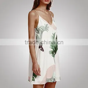 Spring Summer Brief Loose Ladies Dress Shenzhen Clothing Factory thumbnail-3
