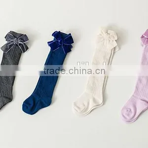 New Fashion Pretty Bow Knee High Baby Socks thumbnail-1