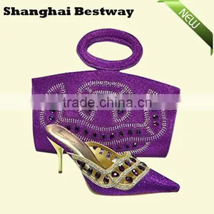 New Arrival Fashion Party Style High Quality Italian Shoes and Bags to Match Women thumbnail-1