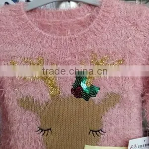 Kids Wholesale Eyelash Knit Christmas Sweater (KS0437) thumbnail-3