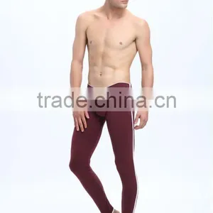 Wholesale Mans Heated Long Underwear Coffee Thermal Long Johns Cotton Winter Brand Pants thumbnail-1
