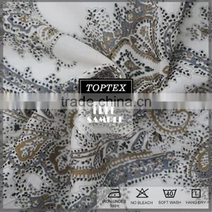 Hot Sale Weave Floral Printed Light Weight Voile Fabric thumbnail-3
