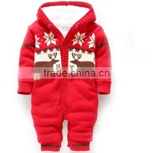 Nordic Design Reindeer Jacquard Baby Knitted Hooded Jumper thumbnail-1
