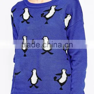 2016 Fashion Christmas Pullover Sweater With Round Neck thumbnail-3