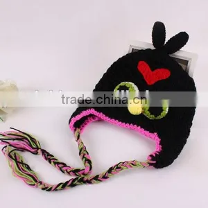 Cute Bird Handmade Baby Crochet Hat Fashion Animal Knitting Earflap Hat thumbnail-3