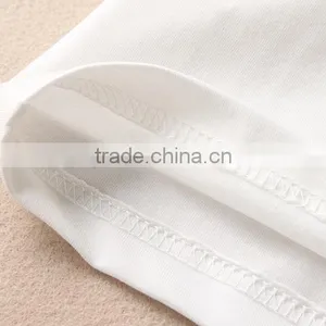 Pure White Simple Ladies 100% Cotton Long Sleeve T-shirt thumbnail-3