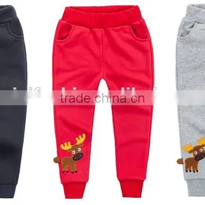 China Supplier Boy Trousers Wholesale100%Cotton Kids Wear Casual Children Embroidery Trouser Pants thumbnail-3