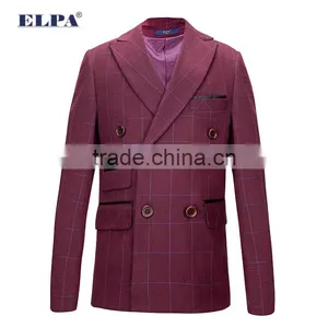 ELPA 2016 Fashion NXB0058 Hot Sale Three Pieces Red Plaid Kids Suits Clothes for Wedding thumbnail-4