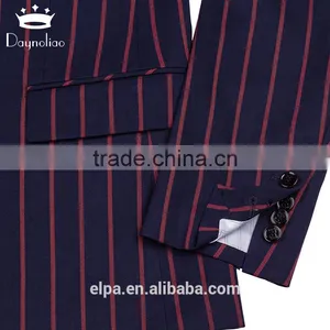 Daynoliao 2016 Double Breasted Vertical Stripe T/R Material Hot Sale Offical Men's Suits thumbnail-5