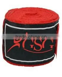100% Cotton Red Custom Hand Wraps thumbnail-1