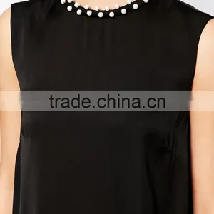 French Connection Dress With Encrusted Neckline thumbnail-3