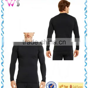 Men's Soft Fabric Breathable Blank Long Sleeve Compression Shirts for Male thumbnail-1