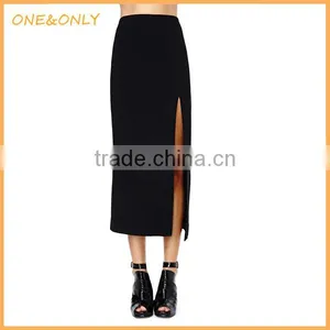 Ladies Side Slit Sexy Short Skirt Photos thumbnail-1