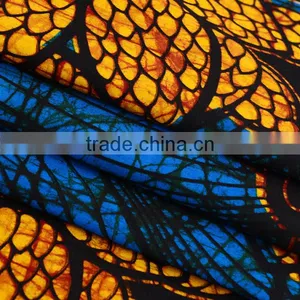 Quality African Prints Imitation Wax Fabric Real Wax Fabric thumbnail-1
