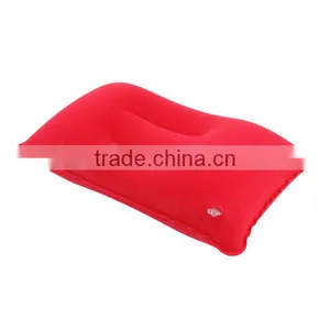1pc Outdoor Portable Folding Air Inflatable Pillow Double Sided Flocking Cushion for Travel Plane Hotel Hot Worldwide thumbnail-3