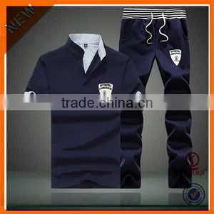 Wholesale Latest Design Tracksuit ,OEM Casual Long Short Tracksuit H-1194 thumbnail-3
