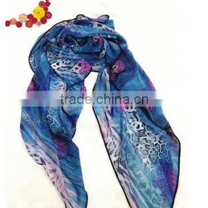 PRINTED POLYESTER SCARF thumbnail-3