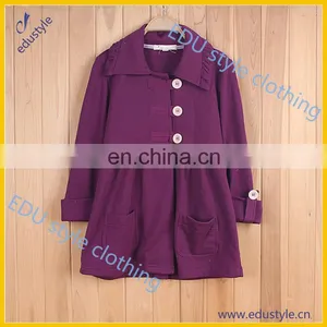 2017 New Style Plain Women Coat for Sale thumbnail-1