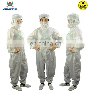 Anti Static Electricity 2n7002 Esd Protection White Clean Room Coveralls Clean Room Bunny Suit Suppliers thumbnail-1
