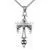 Hip Hop Style Wings Shaped Stainless Steel Necklace Chain for Men thumbnail-2