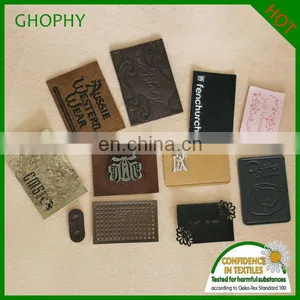 Custom Leather Label, Jeans Label, PU Label thumbnail-1