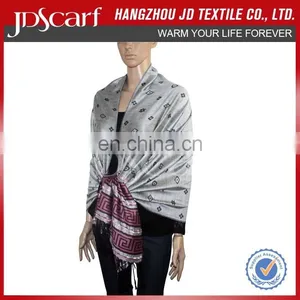 Factory Directly Pashmina Shawl in Tassel Shawl for Women thumbnail-1