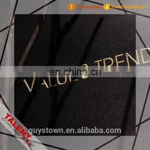 Custom Luxury Stamping Golden Promotion Shopping Paper Bag With Paper Belt Handle thumbnail-3