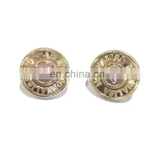 17mm Alloy Metal Button, Embossed Custom Logo Button thumbnail-2