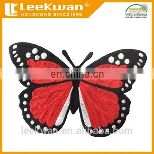 Custom Garment Butterfly Embroidery Patch With Iron on Backing thumbnail-1