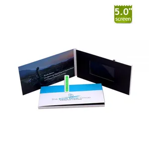 Customized 2.4,2.8,4.3,5,7,10 Inch Digital Video Greeting Card/advertising Video Brochure thumbnail-1