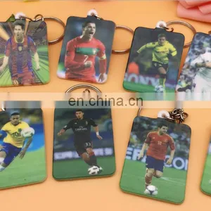 Customized Digital Photo Keychain Football Soccer Star Movie Star Character Keychain President Election Keychain thumbnail-1