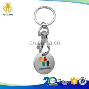 Factory Custom Car Trolly Coin Keychain in Soft Enamel thumbnail-5