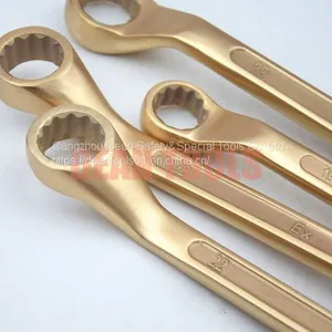 Spark Proof Offset Wrench ,box End Double Two Sides Ring Spanner Aluminum Bronze Beryllium Bronze Safety Sparkless thumbnail-5